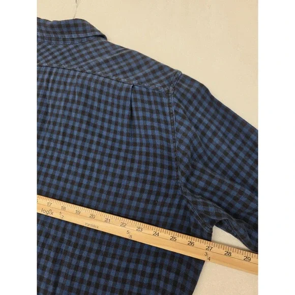 Filson Shirt Mens XL Blue Check Flannel Long Sleeve Button Front Cotton Casual - Picture 8 of 10